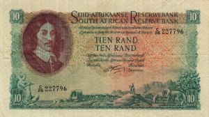 South Africa, 10 Rand, P107b, B735b