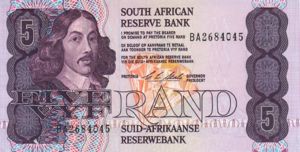 South Africa, 5 Rand, P119e