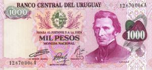 Uruguay, 1,000 Peso, P52