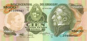 Uruguay, 100 New Peso, P62A