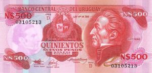 Uruguay, 500 New Peso, P63A