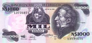 Uruguay, 1,000 New Peso, P64Ab