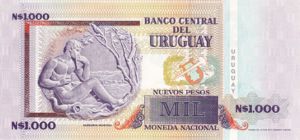 Uruguay, 1,000 New Peso, P67A