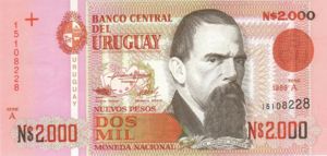 Uruguay, 2,000 New Peso, P68a