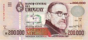 Uruguay, 200,000 New Peso, P72a