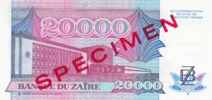 Zaire, 20,000 Zaire, P39s