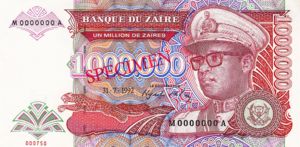 Zaire, 1,000,000 Zaire, P44s