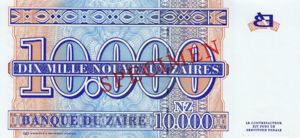 Zaire, 10,000 New Zaire, P70s