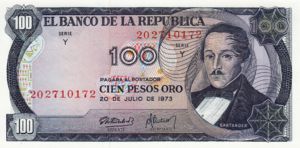 Colombia, 100 Peso Oro, P415a