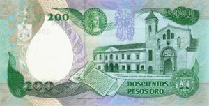 Colombia, 200 Peso Oro, P429b v2
