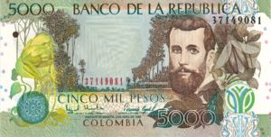 Colombia, 5,000 Peso, P447b