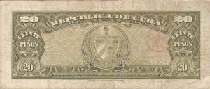 Cuba, 20 Peso, P80b