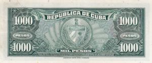 Cuba, 1,000 Peso, P84