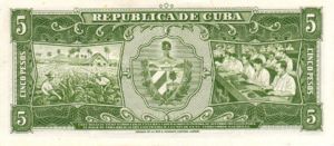 Cuba, 5 Peso, P91a