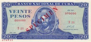 Cuba, 20 Peso, CS9