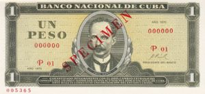 Cuba, 1 Peso, CS8