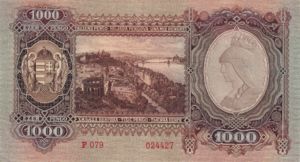Hungary, 1,000 Pengo, P116