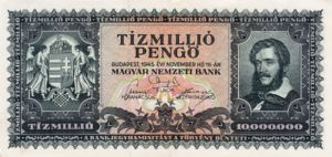 Hungary, 10,000,000 Pengo, P123