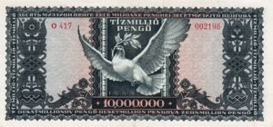 Hungary, 10,000,000 Pengo, P123