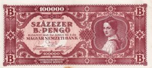 Hungary, 100,000 B-Pengo, P133