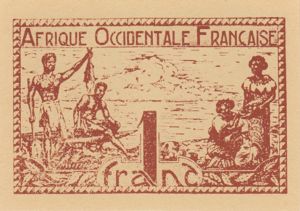 French West Africa, 1 Franc, P34b