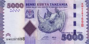 Tanzania, 5,000 Shilingi, P43