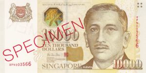 Singapore, 10,000 Dollar, P44s