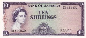 Jamaica, 10 Shilling, P51Bc
