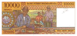 Madagascar, 2000/10000 Ariary/Franc, P79b