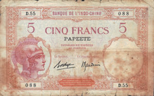Tahiti, 5 Franc, P11c