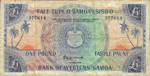 Western Samoa, 1 Pound, P14a