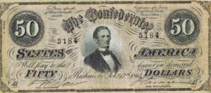 Confederate States of America, 50 Dollar, P70 v2