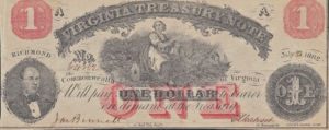 Confederate States of America, 1 Dollar, S3681b