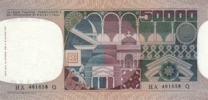 Italy, 50,000 Lira, P107a v2