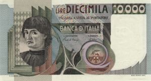 Italy, 10,000 Lira, P106b v1