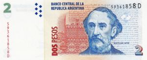 Argentina, 2 Peso, P352 D