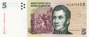 Argentina, 5 Peso, P353