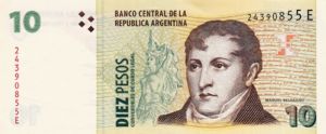 Argentina, 10 Peso, P348 E