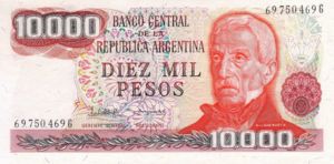 Argentina, 10,000 Peso, P306b