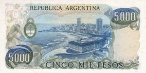 Argentina, 5,000 Peso, P305b Sign.1