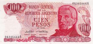 Argentina, 100 Peso, P291 Sign.2