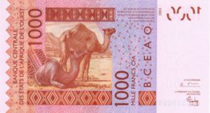 West African States, 1,000 Franc, P215Ba