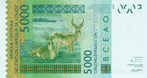 West African States, 5,000 Franc, P317CNew