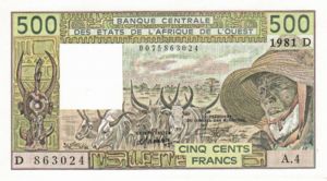 West African States, 500 Franc, P405Db