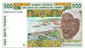 West African States, 500 Franc, P410Dj