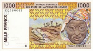 West African States, 1,000 Franc, P411Dc