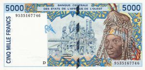 West African States, 5,000 Franc, P413Dc