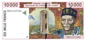 West African States, 10,000 Franc, P414Dg