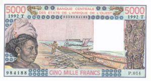 West African States, 5,000 Franc, P808Tm