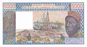 West African States, 5,000 Franc, P808Tm